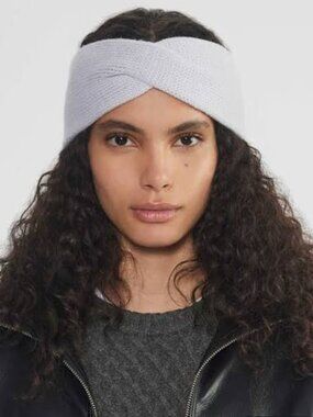 Sunday Best by Aritzia Gray Knit Twist Headband / Ear Warmer